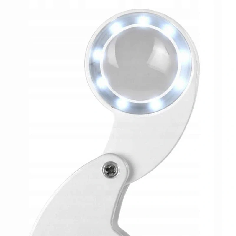 Vrecková lupa 60× LED UV