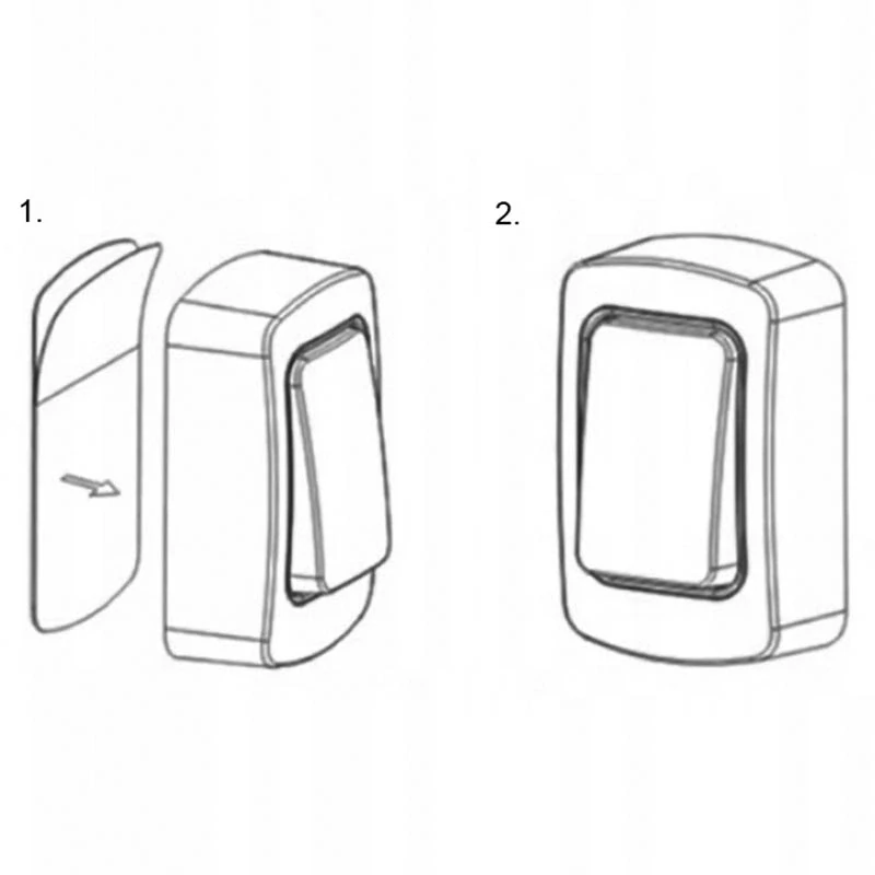 Bezdrôtový zvonček na dvere s dosahom 300 m biely