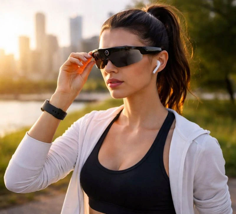 Inteligentné okuliare Bluetooth s kamerou 2K