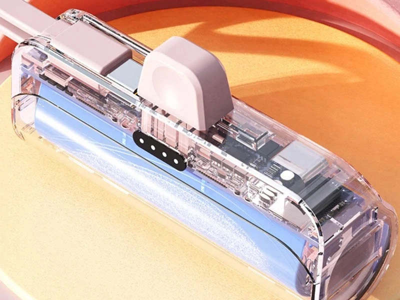 Powerbanka 5000 mAh s Lightning konektorom biela