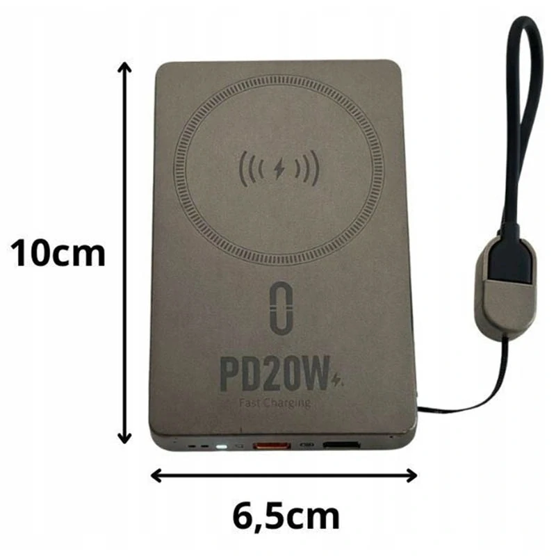 Powerbanka 5000 mAh s rýchlym nabíjaním 20 W zlatá