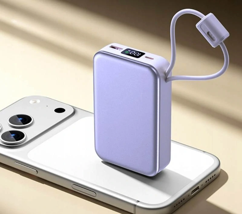 Powerbanka 20000 mAh s rýchlym nabíjaním QC 3.0 fialová