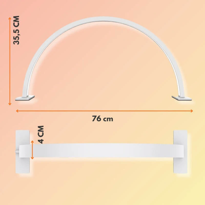 Kozmetická LED lampa Moon 36W biela