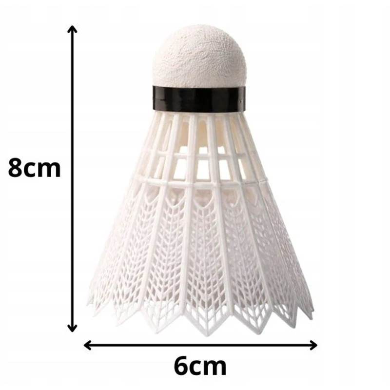 Bedmintonové košíky nylonové biele – 5 ks