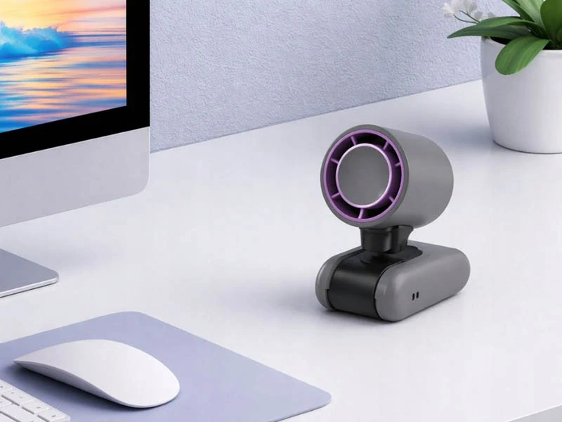 Prenosný USB ventilátor skladací s displejom