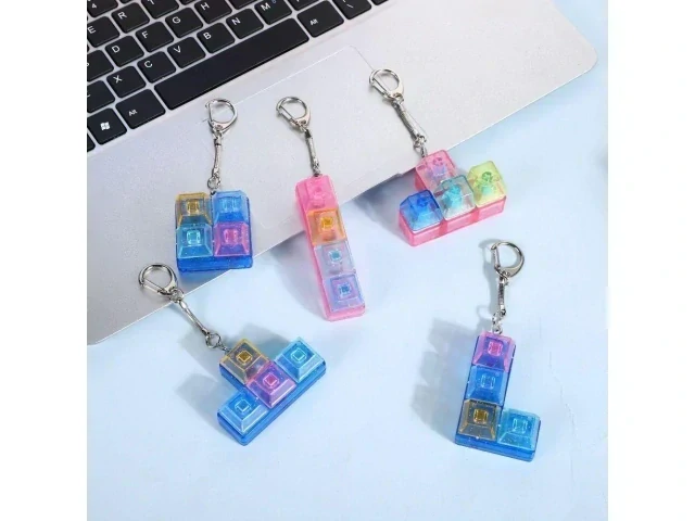 LED antistresový kliker 2×2 s tlačidlami