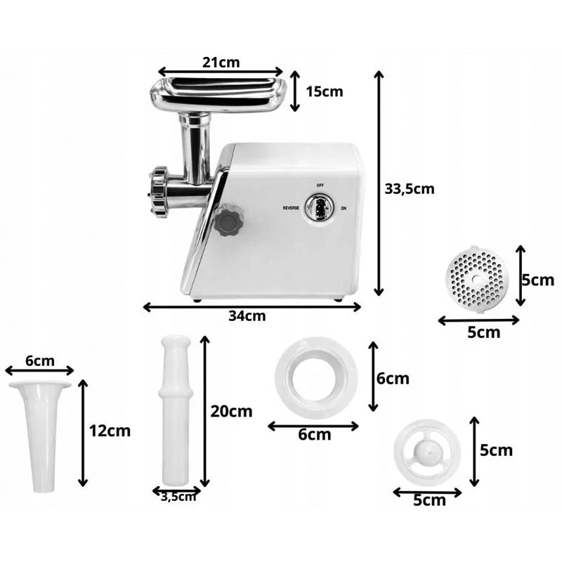 Elektrický mlynček na mäso 600 W