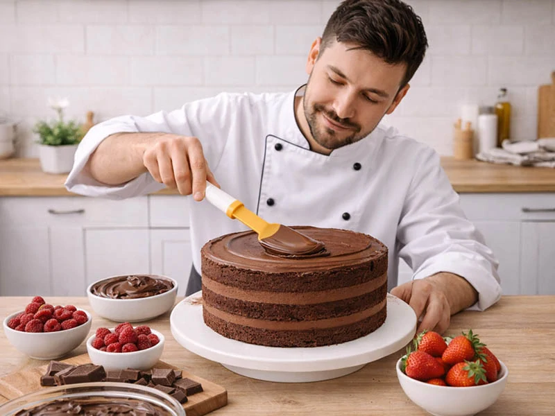 Kuchynská stierka na cesto 27 cm