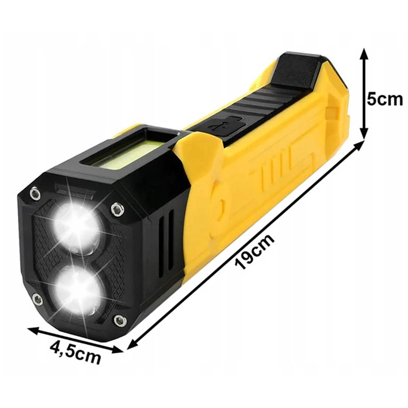 LED pracovná lampa s COB panelom a powerbankou