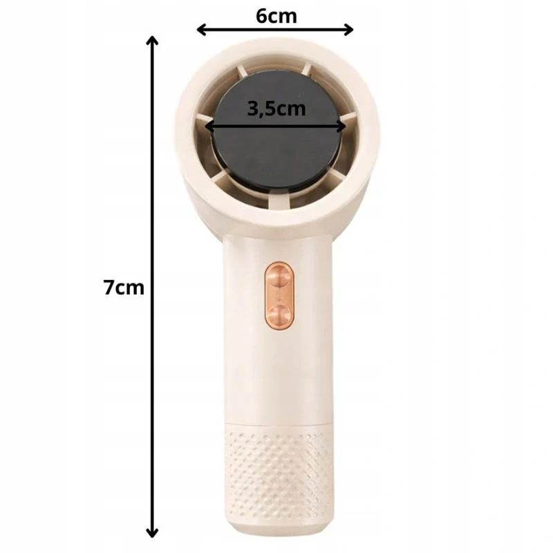 Ručný mini ventilátor USB biely