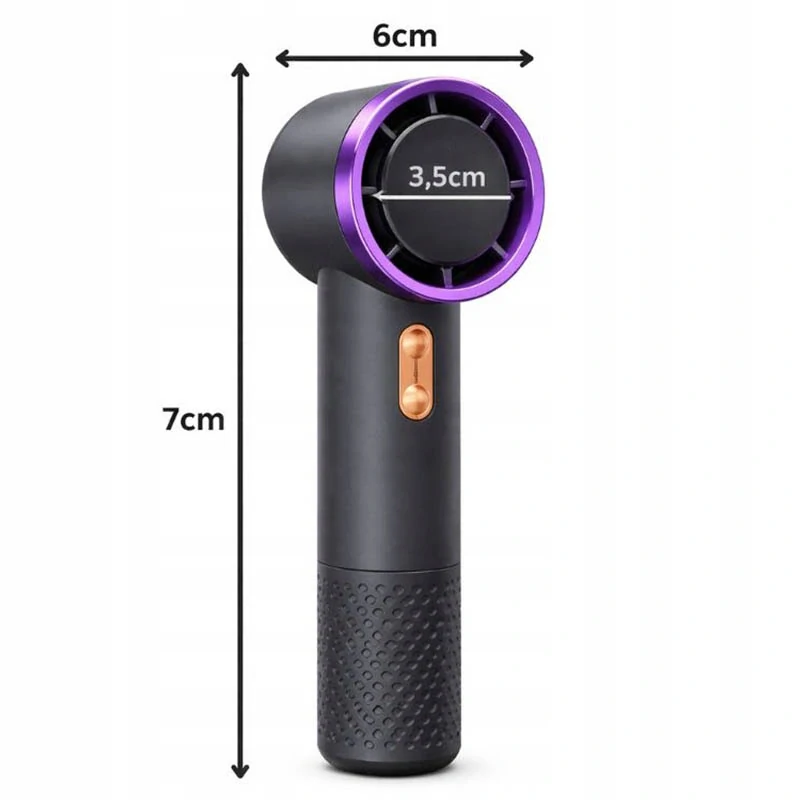 Ručný mini ventilátor USB čierny