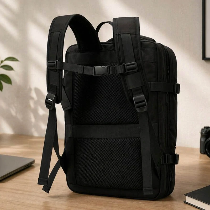 Cestovný batoh s vákuovou kompresiou a USB