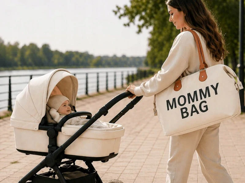 Taška pre mamičku Mommy Bag 3v1 béžová
