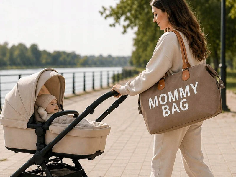 Taška pre mamičku Mommy Bag 3v1 hnedá