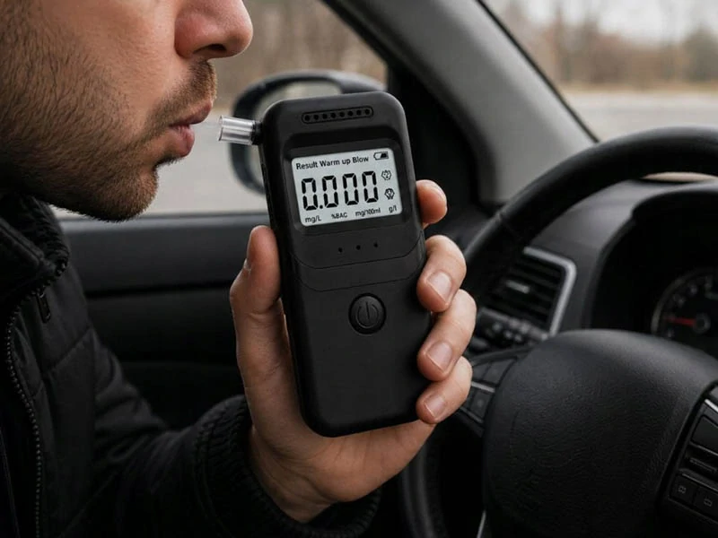 Elektronický digitálny alkohol tester s LCD