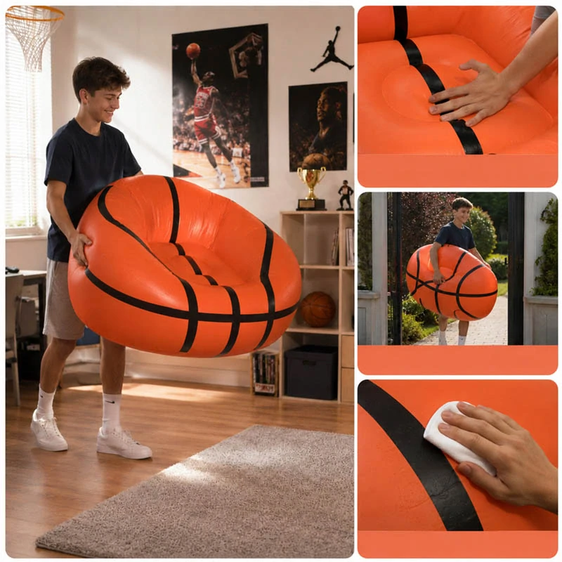 Nafukovacie kreslo basketbalová lopta