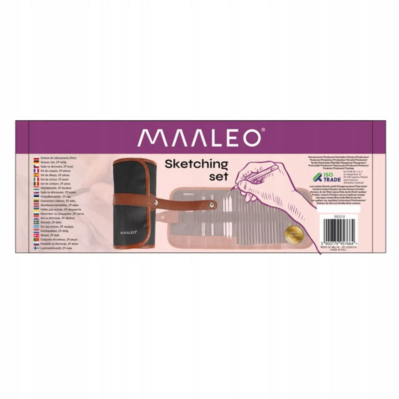 Sada na skicovanie a kreslenie 29 ks v puzdre
