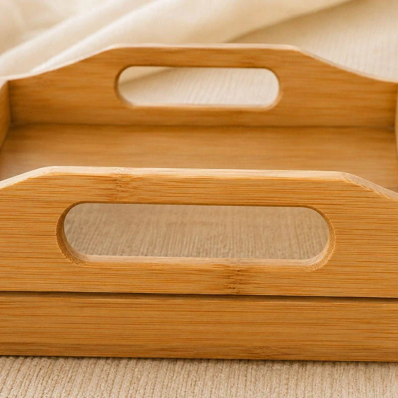 Bambusový stolík pod notebook a na raňajky