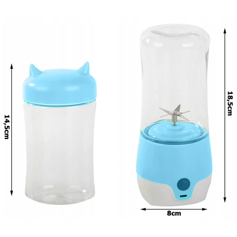 Prenosný smoothie mixér 350 ml modrý