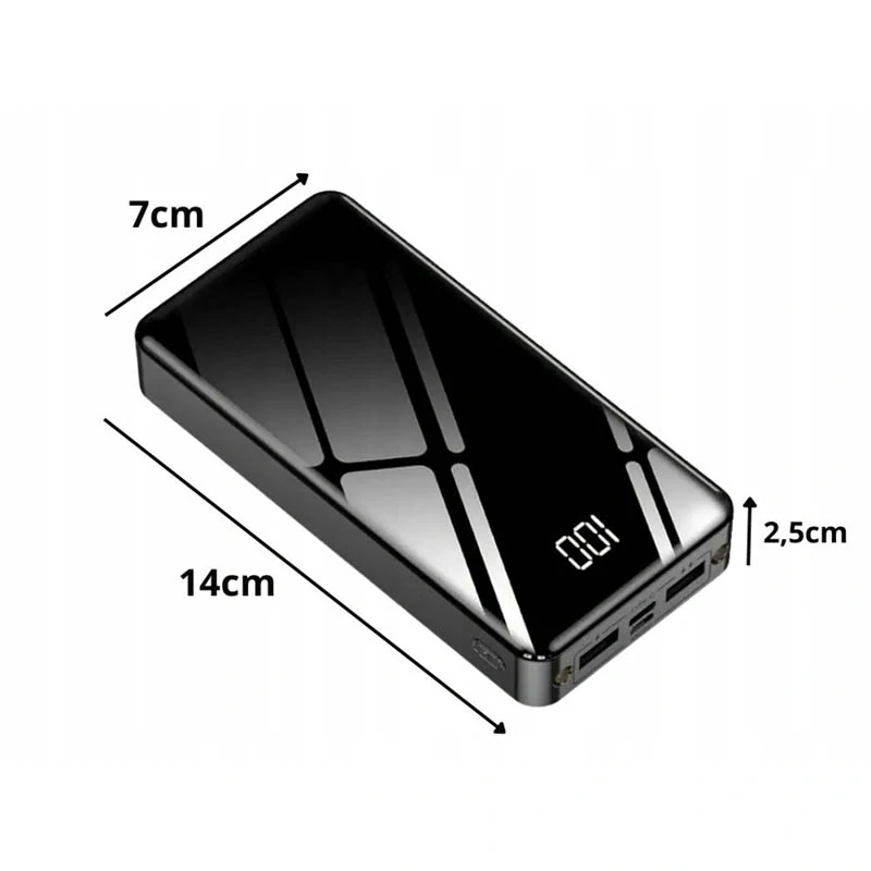 Powerbanka 20 000 mAh s baterkou