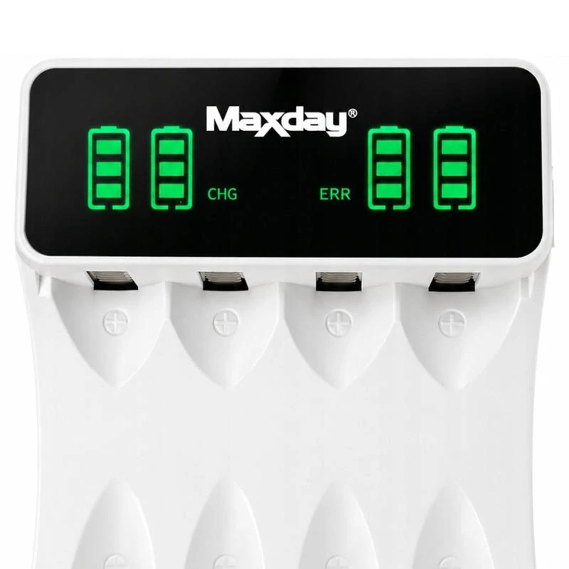 Nabíjačka na AA a AAA batérie Maxday MD-704Y4 + 4ks AAA batérií