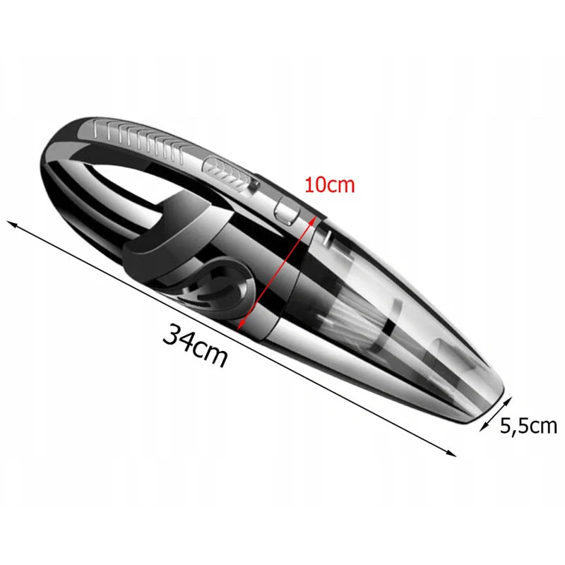 Bezdrôtový ručný vysávač do auta USB 120 W