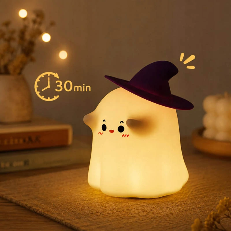 Nočné LED svetlo do detskej izby Duch 13 cm