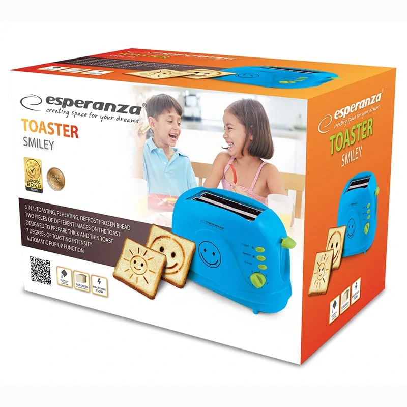 Hriankovač Esperanza Smiley modrý 750 W