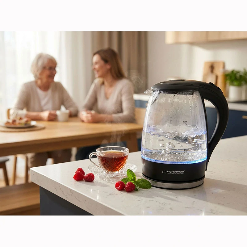 Sklenená rýchlovarná kanvica Esperanza Salto Angel 1,7 L