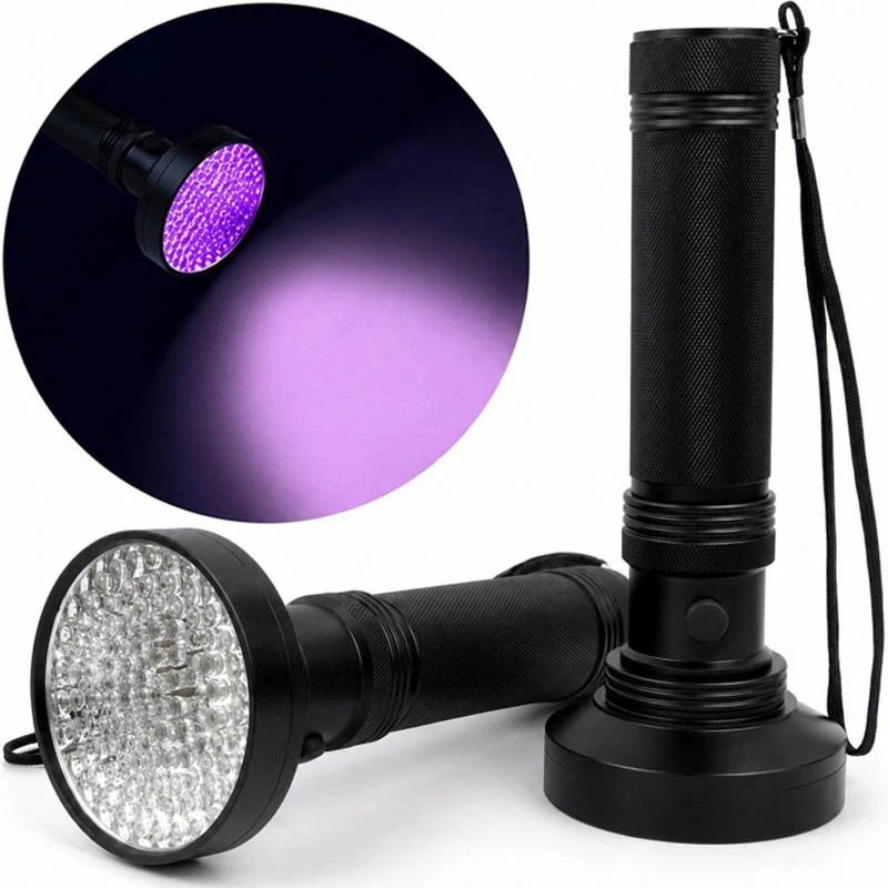 UV LED baterka 100 LED 395 nm