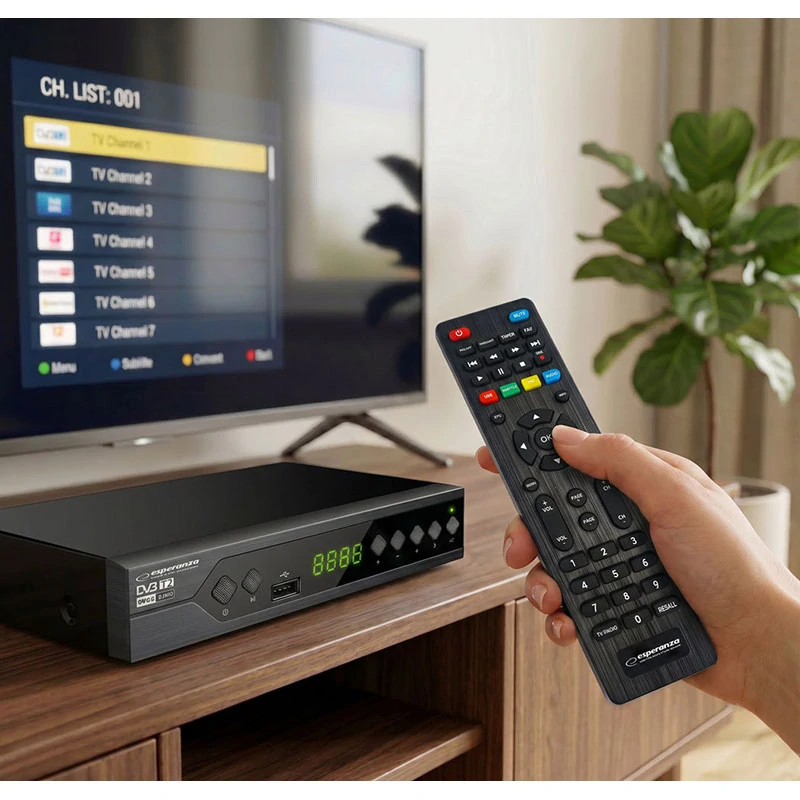 Digitálny prijímač DVB-T2 Esperanza EV107R