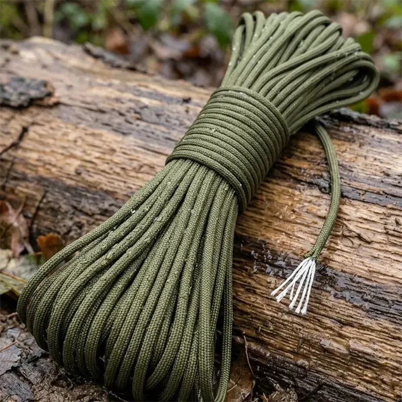 Paracord šnúra FOXTER 30 m zelená, nosnosť do 180 kg