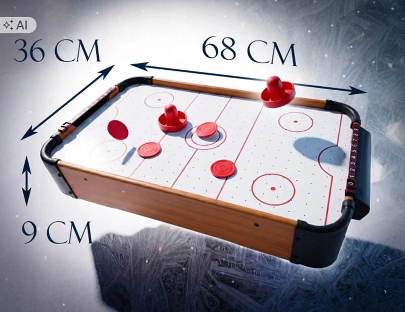 Prenosný stolný air hockey 68 × 36 cm