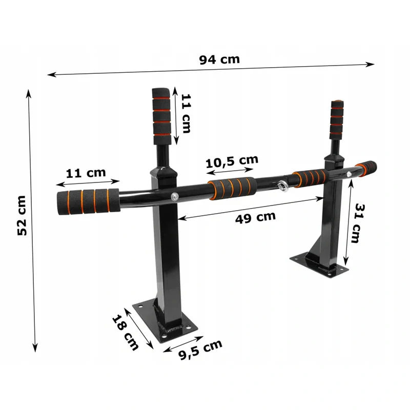 Nástenná a stropná hrazda PRO 250 s nosnosťou 250 kg