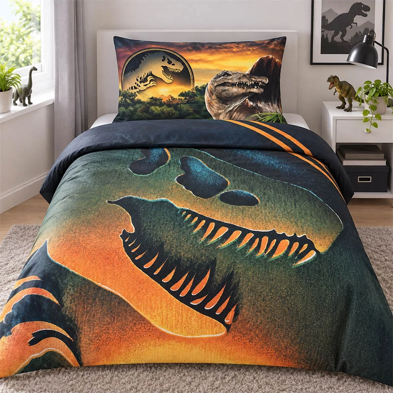 Obliečky Jurský svet T.rex 140 × 200 cm, 70 × 90 cm