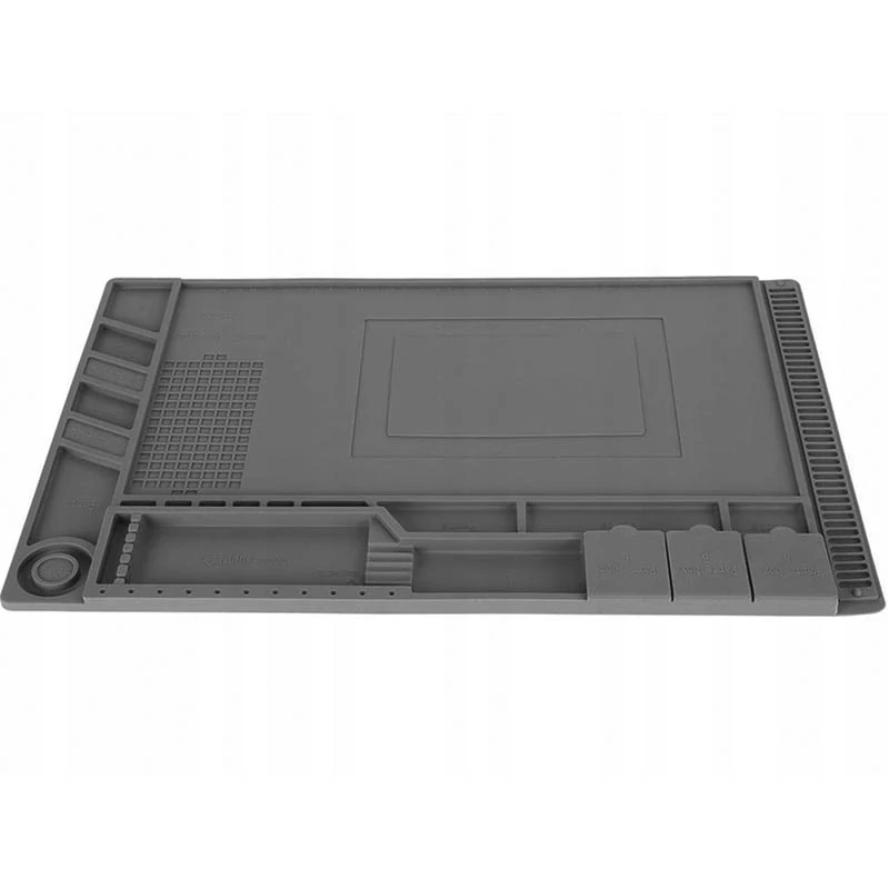 Silikónová servisná podložka na spájkovanie 45 × 30 cm sivá
