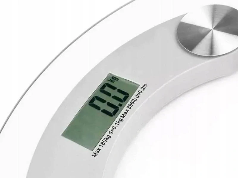 Elektronická osobná váha do 180 kg sklenená
