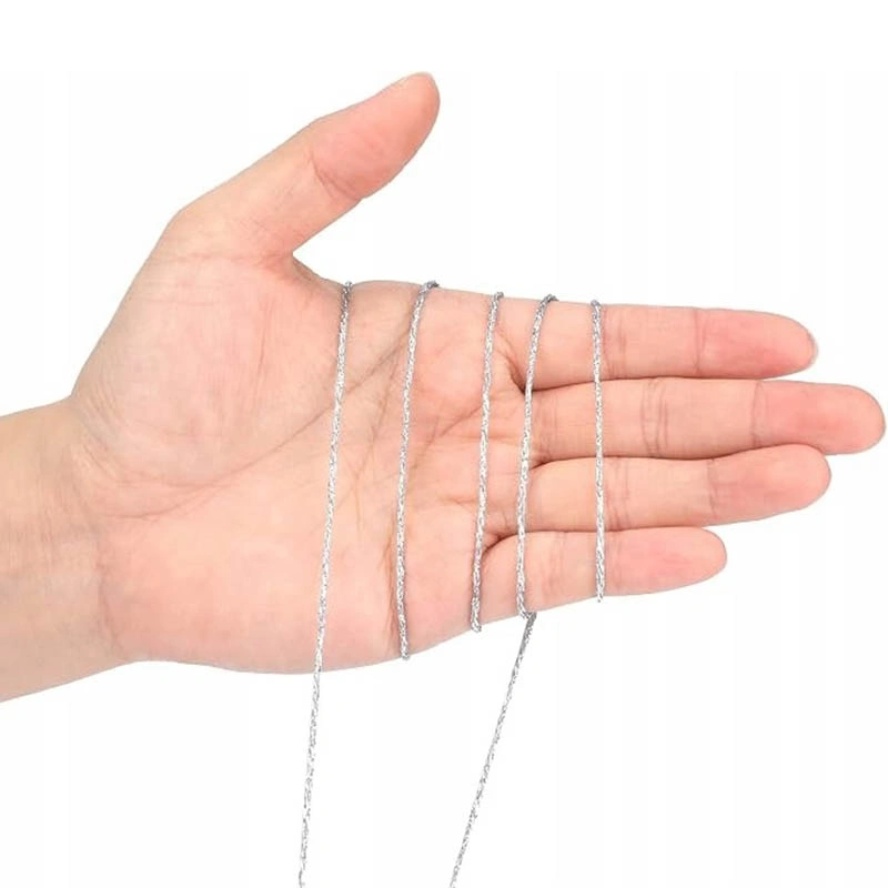 Strieborný dekoračný špagát 1,5 mm × 100 m