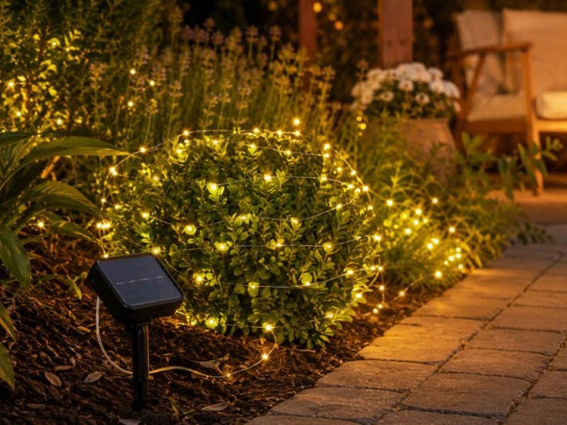 Solárna svetelná reťaz 200 LED – 20 m, teplá biela
