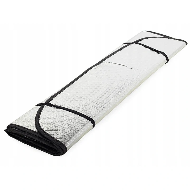 Clona do auta strieborná 130x60 cm s prísavkami