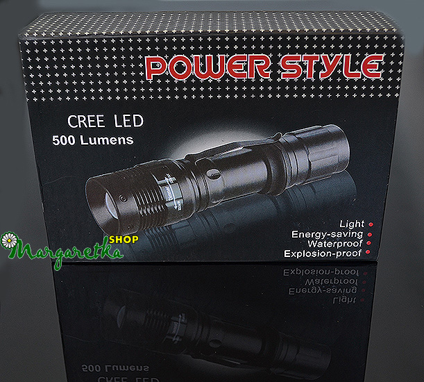 Baterka CREE LED green