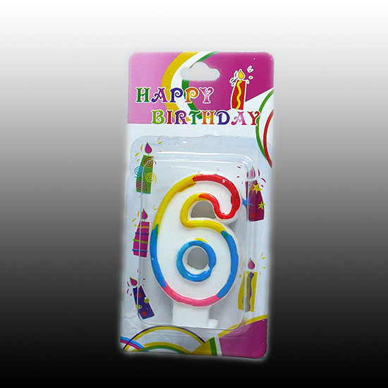 Sviečka narodeninová číslo