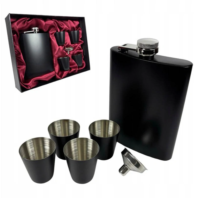 Ploskačka 240ml Black sada