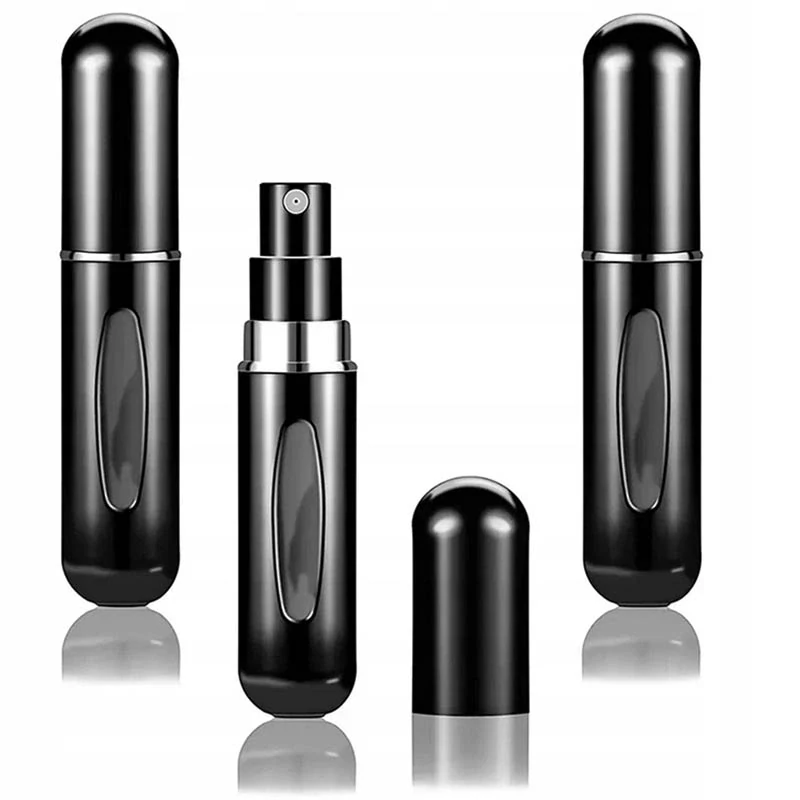 Cestovný atomizér na parfumy 5 ml čierny