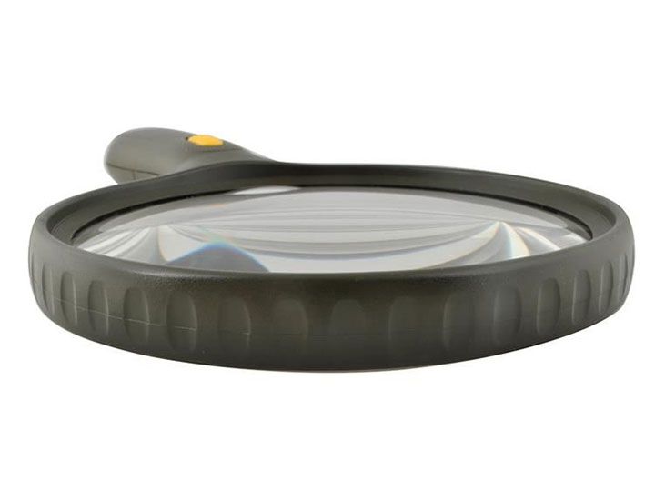 Lupa 130mm plast/kov LED