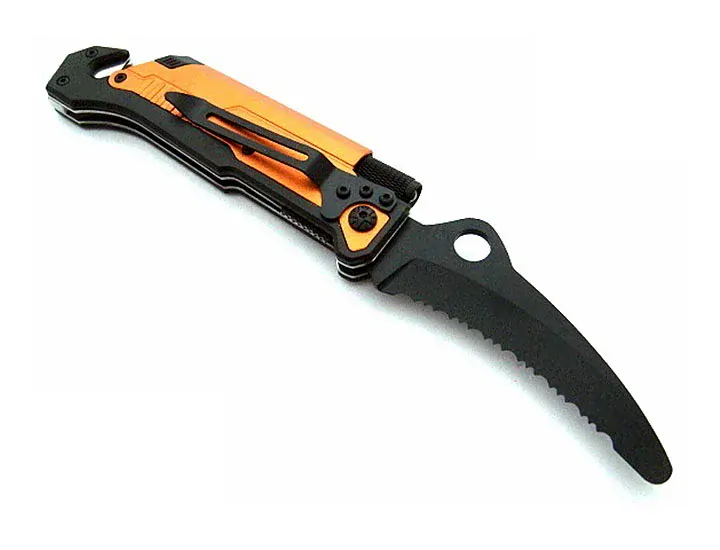 Nôž záchranársky KANDAR 3 v 1 Orange 22/9cm