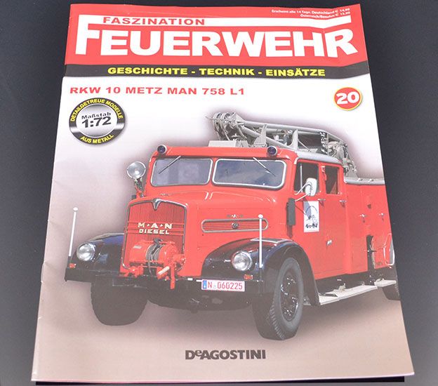 DeAgostini Model veterán RKW 10 Metz MAN 758-L1 1:72