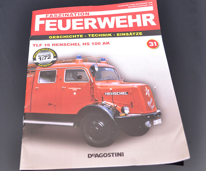 DeAgostini Model veterán Henschel HS 100-AK 1:72