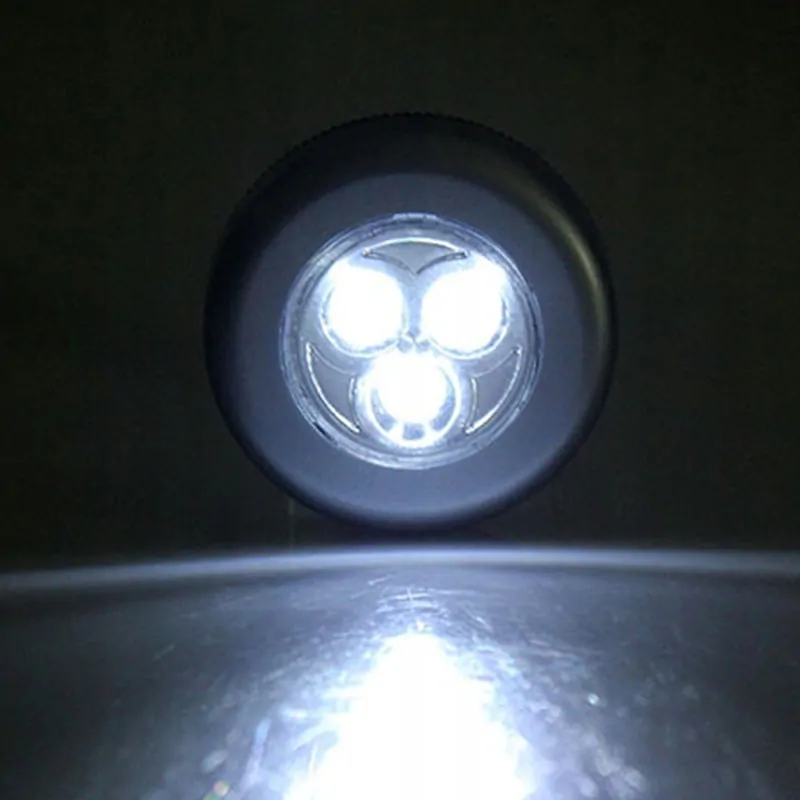 Lampička 3LED dotyková samolepiaca strieborná