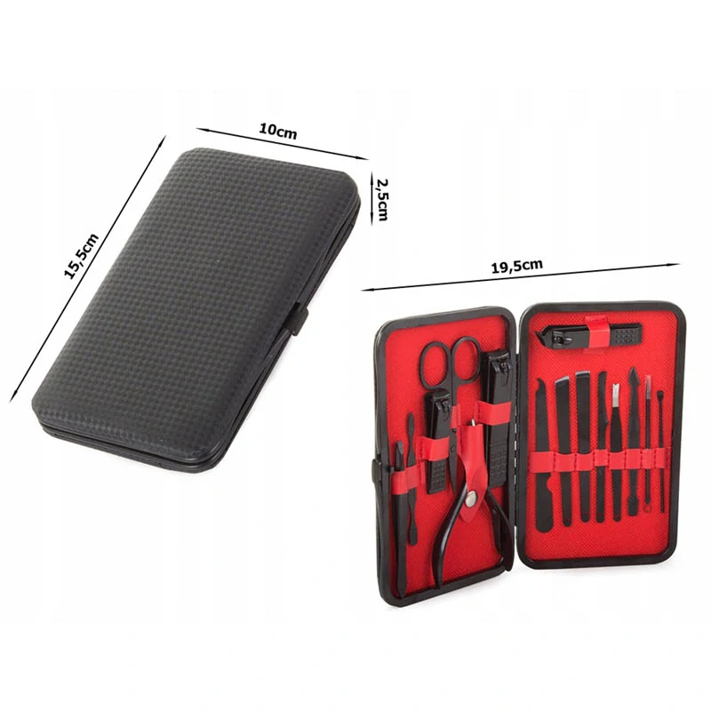 Luxusná manikúrová sada 16 ks v čiernom puzdre